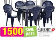 Allibert 7 Piece Resin Patio Set-Per Set
