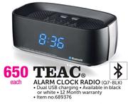 Teac Alarm Clock Radio Q7-BLK-Each