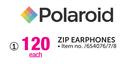 Polaroid Zip Earphones-Each