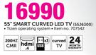 Samsung 55" Smart Curved LED TV 55J6300