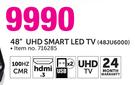 Samsung 48" UHD Smart LED TV 48JU6000