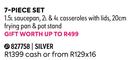 Infinity 7 Piece Set Silver 827758