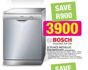 Bosch 12 Place Metallic Dishwasher SMS40E08ZA