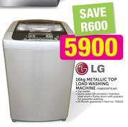 LG 16kg Metallic Top Load Washing Machine T1603TEFTS AF