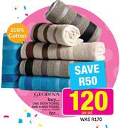 Glodina One Bath Towel And Hand Towel-Per Set