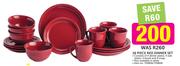 16 Piece Red Dinner Set