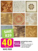 Simple Choice Assorted Vinyl Tiles-Per Pack