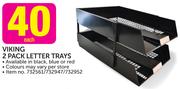 Viking 2 Pack Letter Trays-Each