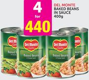 DelMonte Baked Beans In Sauce-4x400g