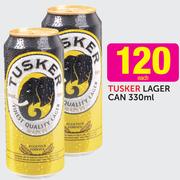 Tusker Lager Can-330ml Each