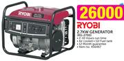 Ryobi 2.7Kw Generator RG-2700