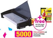 Fellowes A4 Guillotine Fusion+ Free A4 30 Page Pocket File