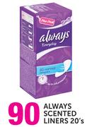 Always Scented Liners-20's Pack