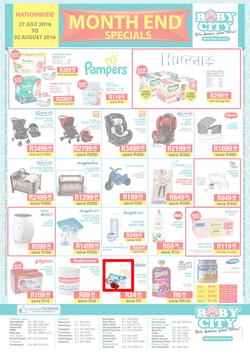 Baby City : Month End Specials (27 Jul - 2 Aug 2016), page 1