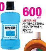 Listerine Antibacterial Mouthwash Assorted-500ml