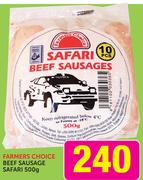 Farmers Choice Beef Sausage Safari-500g