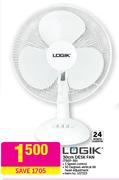 Logik 30cm Desk Fan T507-30