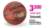 Spalding Gold Basketball