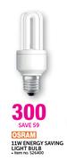Osram 11W Energy Saving Light Bulb