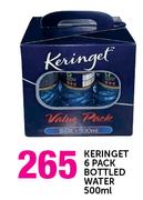 Keringet 6 Pack Bottled Water-500ml