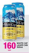 White Cap Lager Can-500ml Each