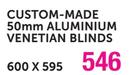 Decor Land Custom Made 50mm Aluminium Venetian Blinds-600 x 595