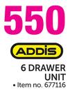 Addis 6 Drawer Unit