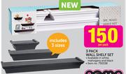3 Pack Wall Shelf Set-Per Pack