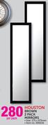 Houston Brown 2 Pack Mirrors 275x975mm-Per Pack