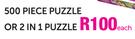 500 Piece Puzzle Or 2 In 1 Puzzle-Each