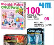 4M Mould And Paint Cute Pets Or Kidzlabs Tornado Maker-Each