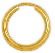 JCSA 9Ct Gold And Silver 10mm Single Earring Bonded-For 2