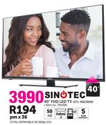 Sinotec 40" FHD LED TV STL-40E3000