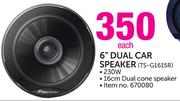 Pioneer 6" Dual Car Speaker TS-G1615R