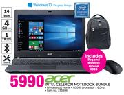 Acer Intel Celeron Notebook Bundle