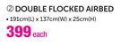 Double Flocked Airbed-Each