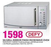 Defy 34Ltr Grill Mirror Finish Microwave Oven DMO343
