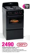Defy 50cm 4 Solid Plate Stove DSS514