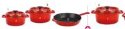 2.2L Casserole With Lid, 3.7L Casserole With Lid & 26cm Frying Pan, Available In Orange, Red Or Mint