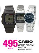 Casio Gents Digital Watch-Each