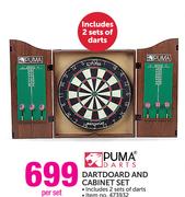 Puma Darts Dartboard and Cabinet Set-Per Set