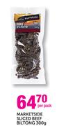 Marketside Sliced Beef Biltong-300g Per Pack
