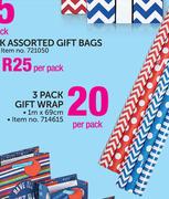 3 Pack Gift Wrap-Per Pack