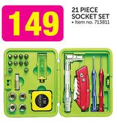 21 Piece Socket Set