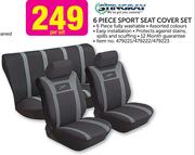 Stingray 6 Piece Sport Seat Cover Set-Per Set