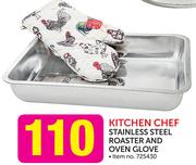 Kitchen Chef Stainless Steel Roaster And Oven Glove