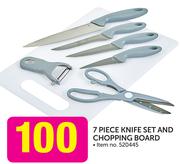 7 Piece Knife Set And Chopping Board