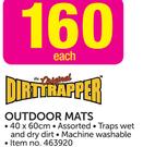 Dirttrapper Outdoor Mats-Each