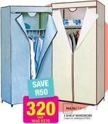 Mainstays 1 Shelf Wardrobe-Each