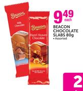 Beacon Chocolate Slabs Assorted-80g Each